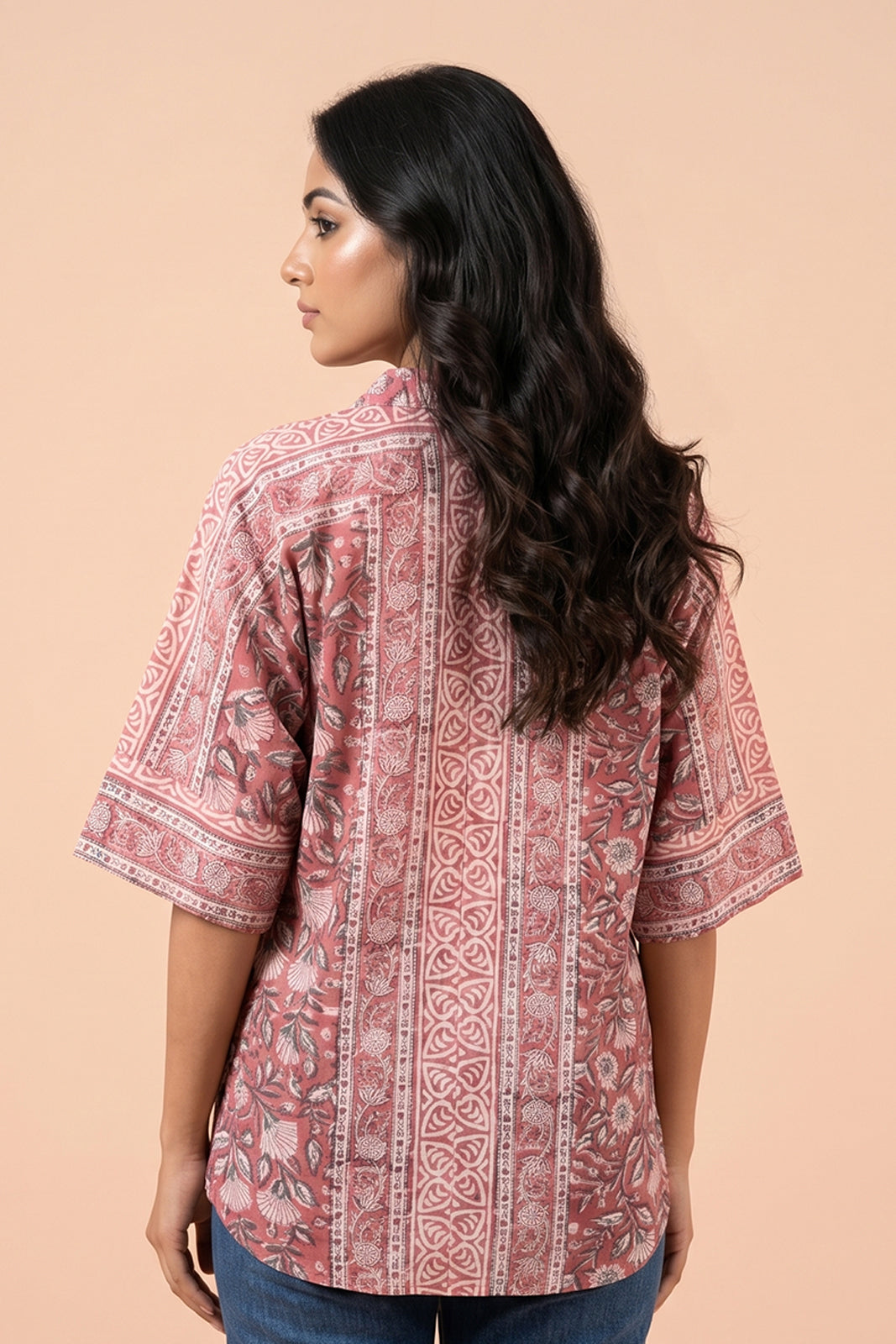 PINK FLORAL COTTON TOP-NFT159