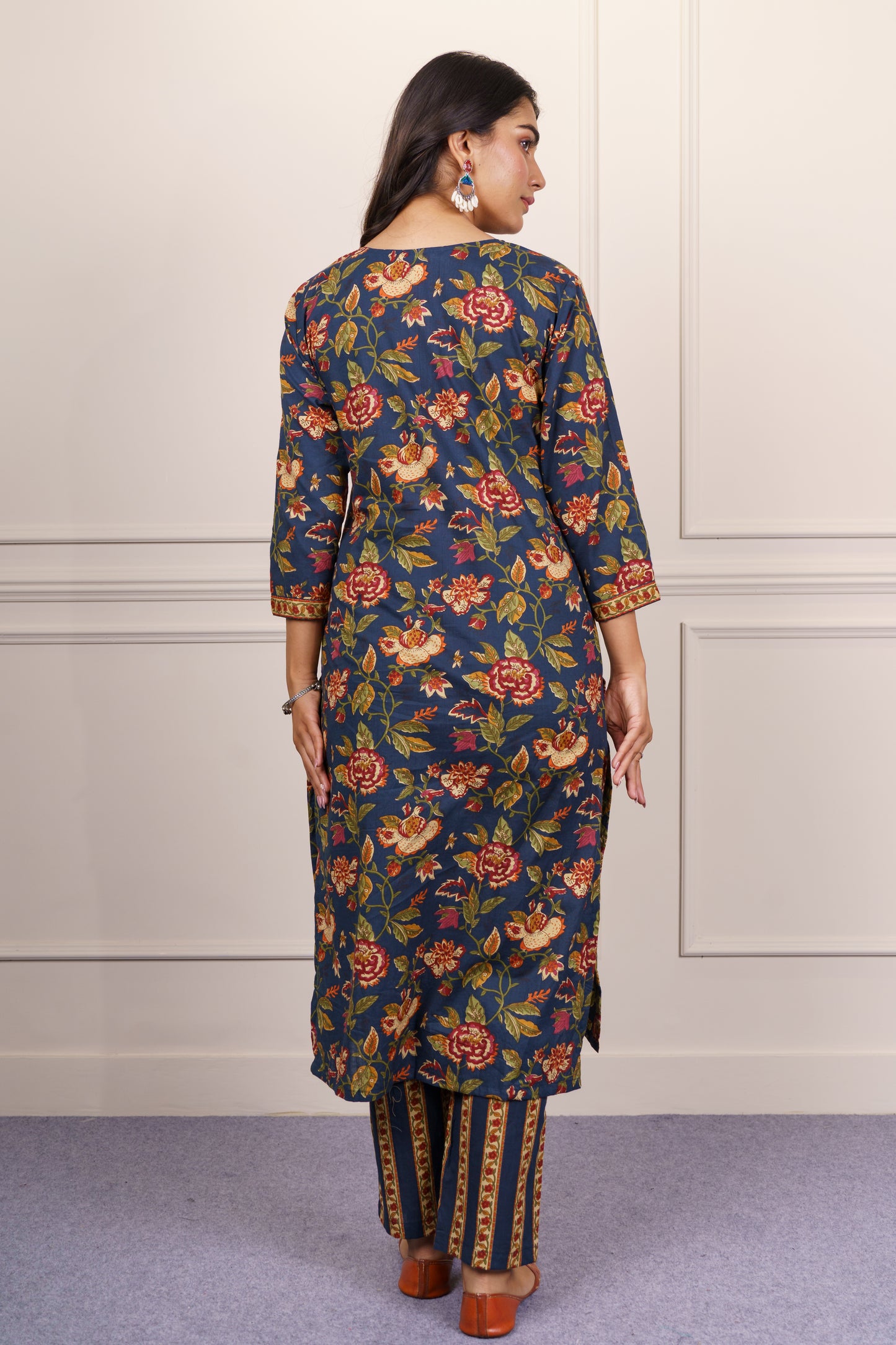 Navy Blue Kurta Set-KS788