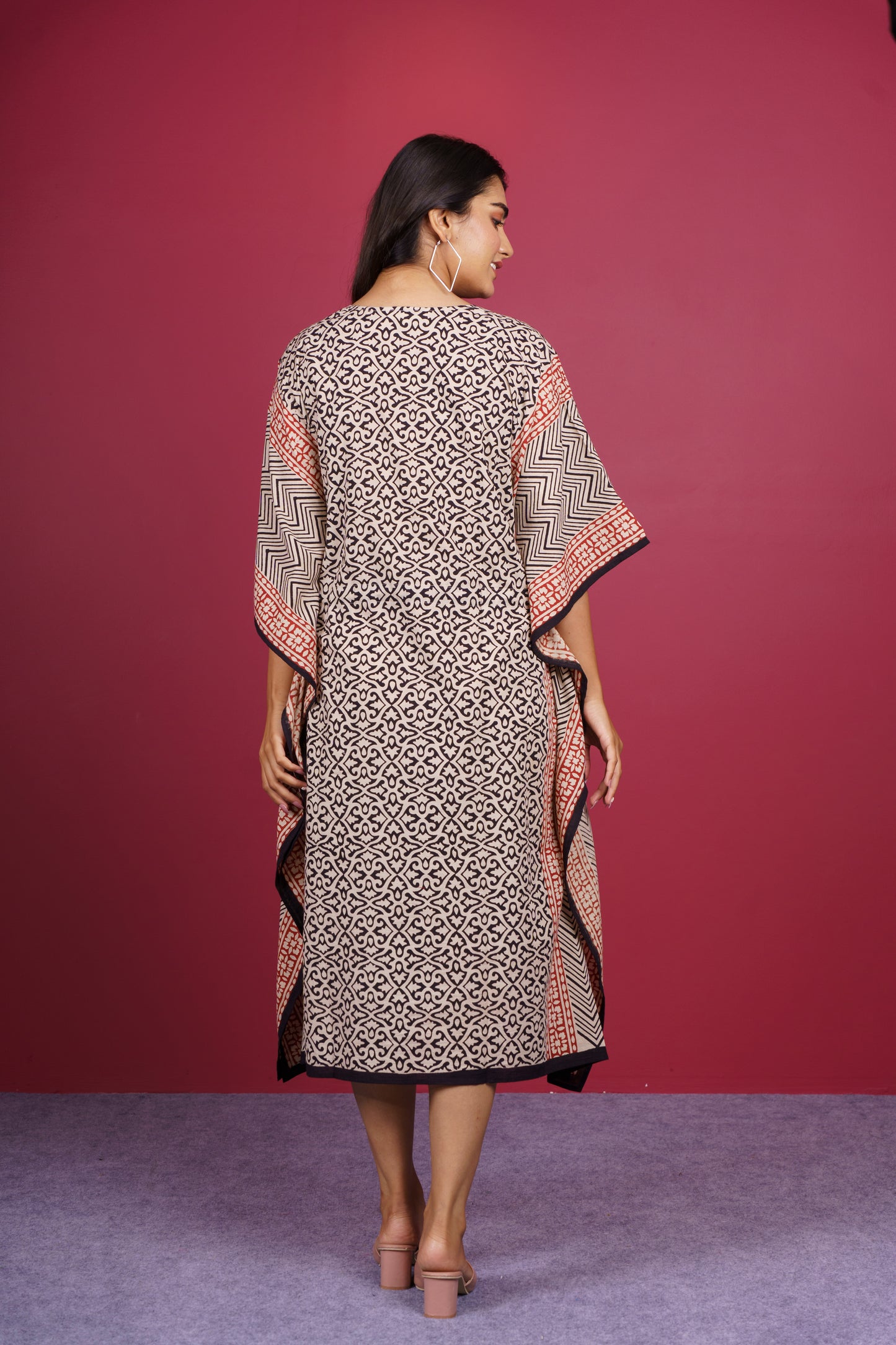 Bagru Short Kaftan-NVK523