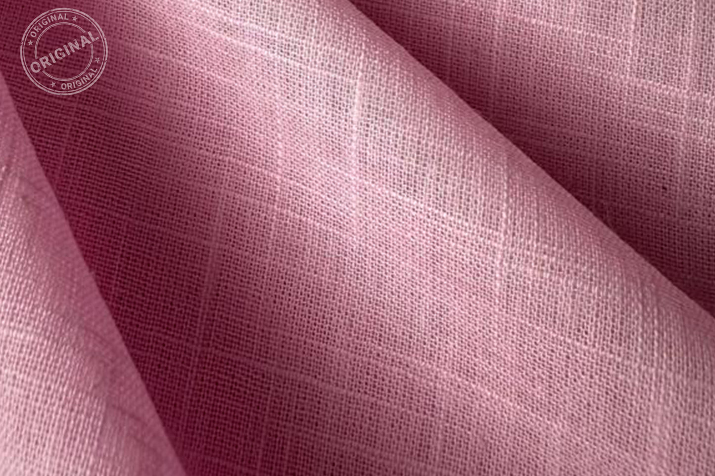 Pink Slub Cotton Material for Dressmaking, Craft & Decor Fabric HF6417