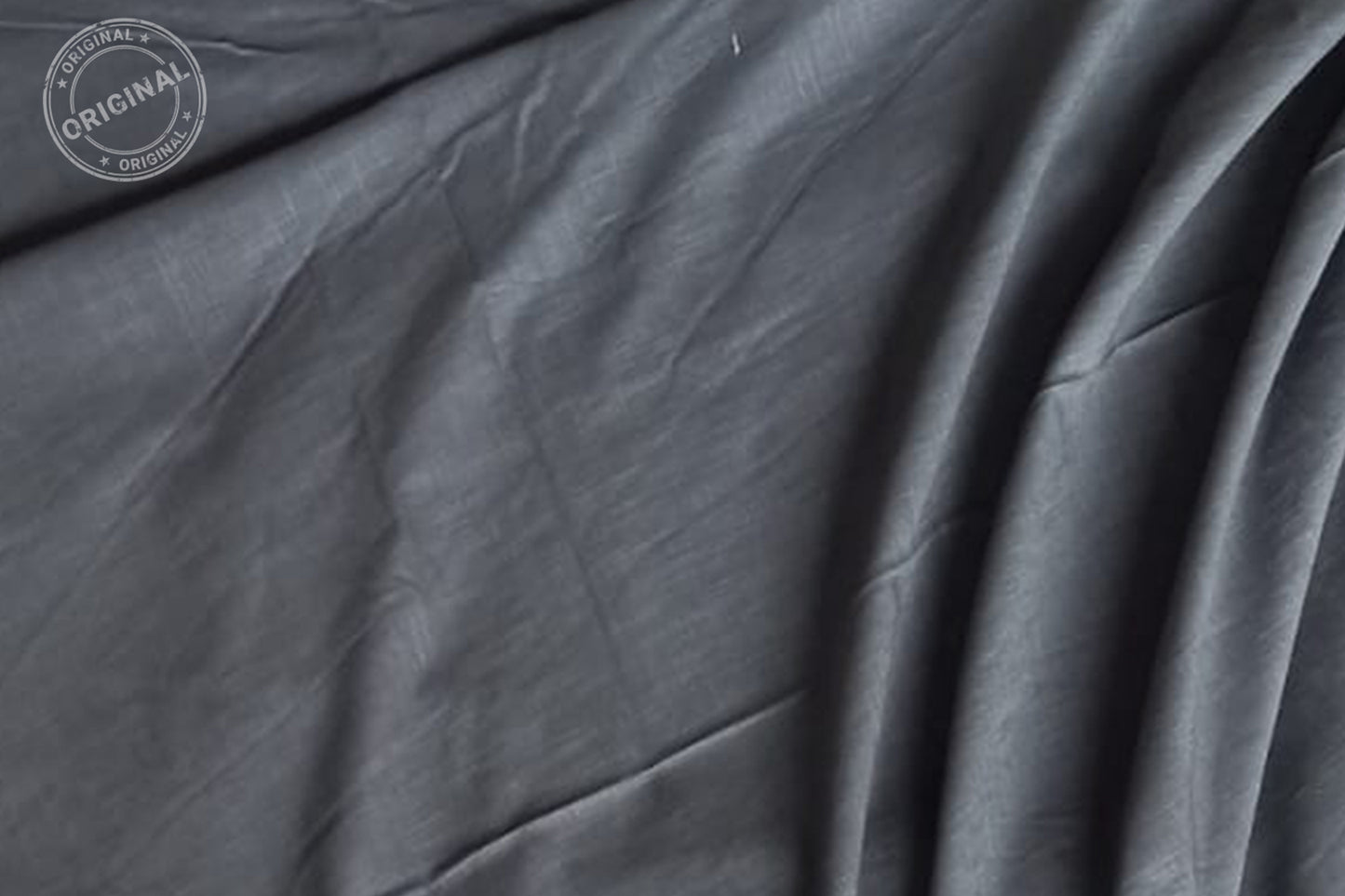 Charcoal Grey Slub Cotton Material for Dressmaking, Craft & Decor Fabric HF6420