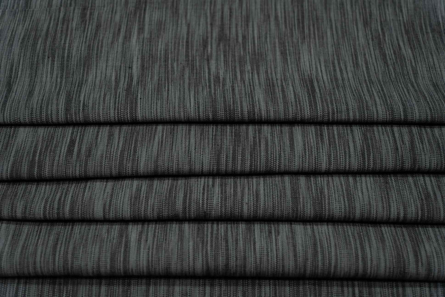 BLACK GREY IKAT UPHOLSTERY COTTON FABRIC-HF6021