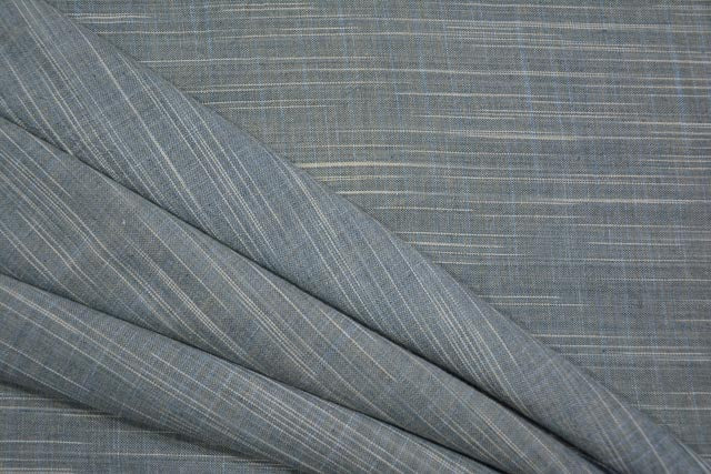 GREY AND WHITE DOUBLE TONE HANDWOVEN COTTON FABRIC-HF3888