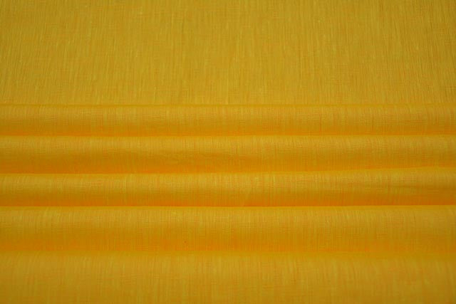 SUNFLOWER YELLOW ITALIAN LINEN FABRIC-HF2111
