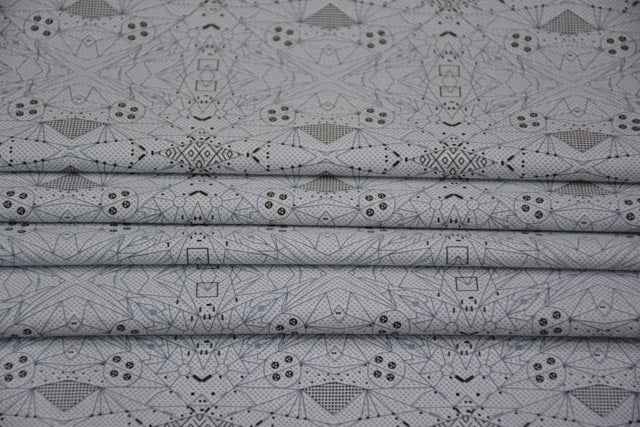 ABSTRACT PATTERN DIGITAL PRINT SATIN COTTON FABRIC-DP3