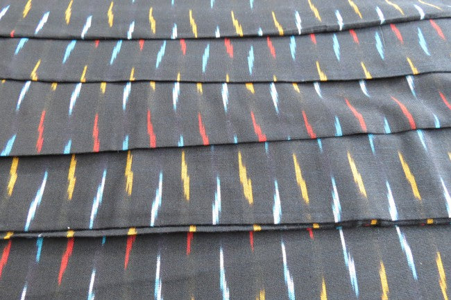 BLACK IKAT FABRIC ONLINE-HF908