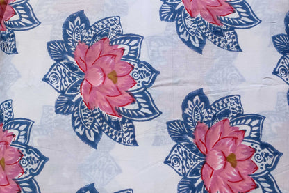 BLOCK PRINTED COTTON FABRIC-PCF36(1 MTR)