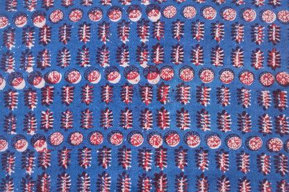 BLOCK PRINTED COTTON FABRIC-PCF244(1 MTR)