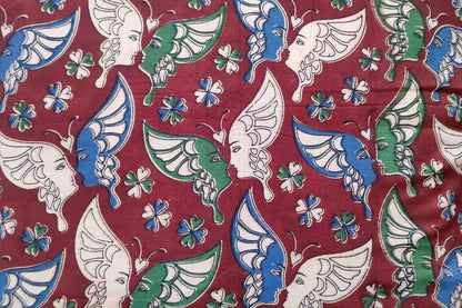 BLOCK PRINTED COTTON FABRIC-PCF146(1 MTR)