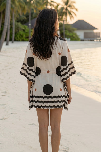 BAGRU MULMUL KAFTAN TOP - NVK593