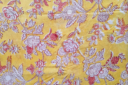 BLOCK PRINTED COTTON FABRIC-PCF246(1 MTR)