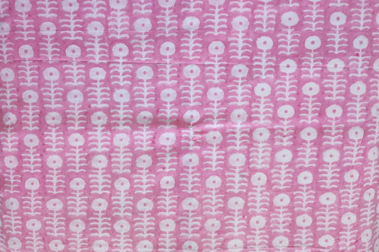 BLOCK PRINTED COTTON FABRIC-PCF186(1.5 MTR)