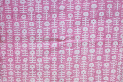 BLOCK PRINTED COTTON FABRIC-PCF186(1.5 MTR)