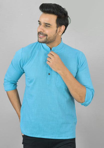 COTTON MEN SLUB KURTA-NFS25