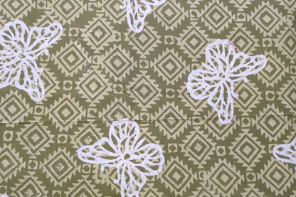 BLOCK PRINTED COTTON FABRIC-PCF247(1 MTR)