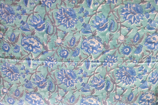 BLOCK PRINTED COTTON FABRIC-PCF424(1 MTR)