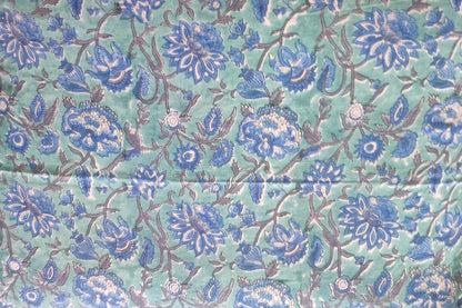 BLOCK PRINTED COTTON FABRIC-PCF424(1 MTR)