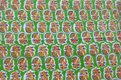 BLOCK PRINTED COTTON FABRIC-PCF230(0.5 MTR)