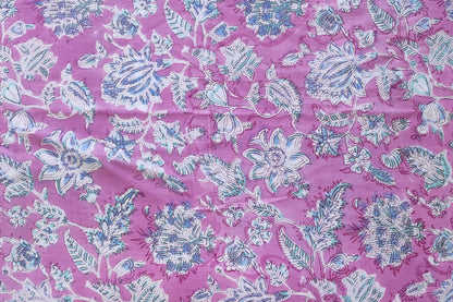 BLOCK PRINTED COTTON FABRIC-PCF26(0.5 MTR)