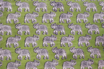 BLOCK PRINTED COTTON FABRIC-PCF425(1 MTR)