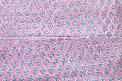 BLOCK PRINTED COTTON FABRIC-PCF249(1 MTR)