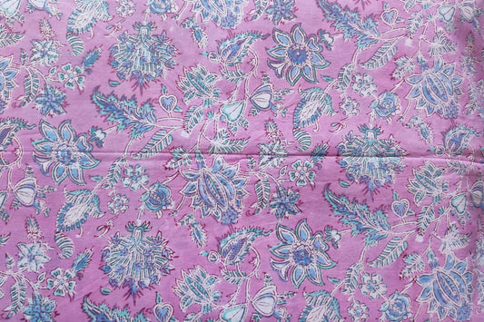 BLOCK PRINTED COTTON FABRIC-PCF250(1 MTR)