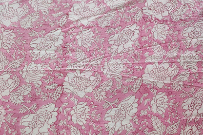 BLOCK PRINTED COTTON FABRIC-PCF233(0.5 MTR)