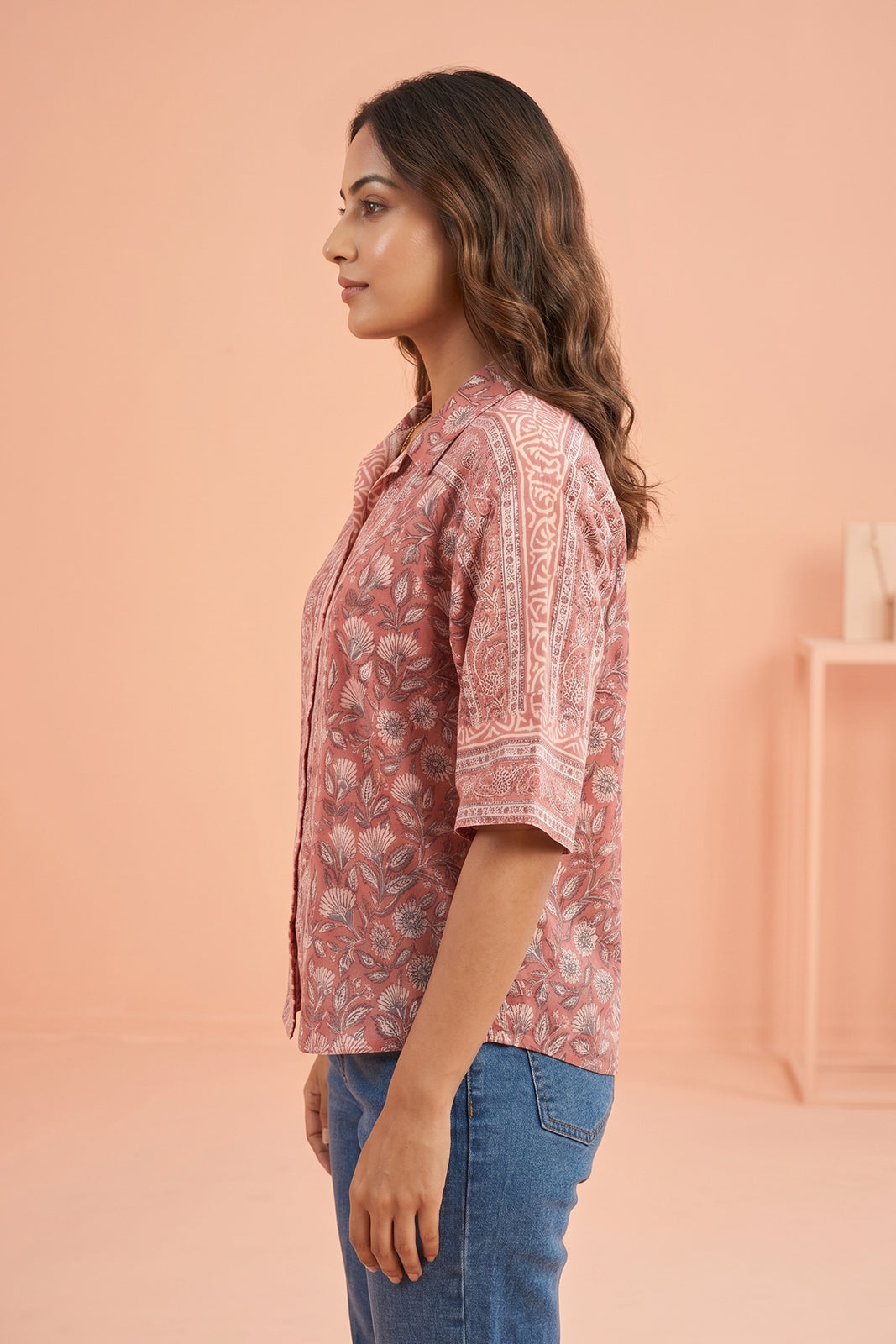 PINK FLORAL COTTON TOP-NFT159