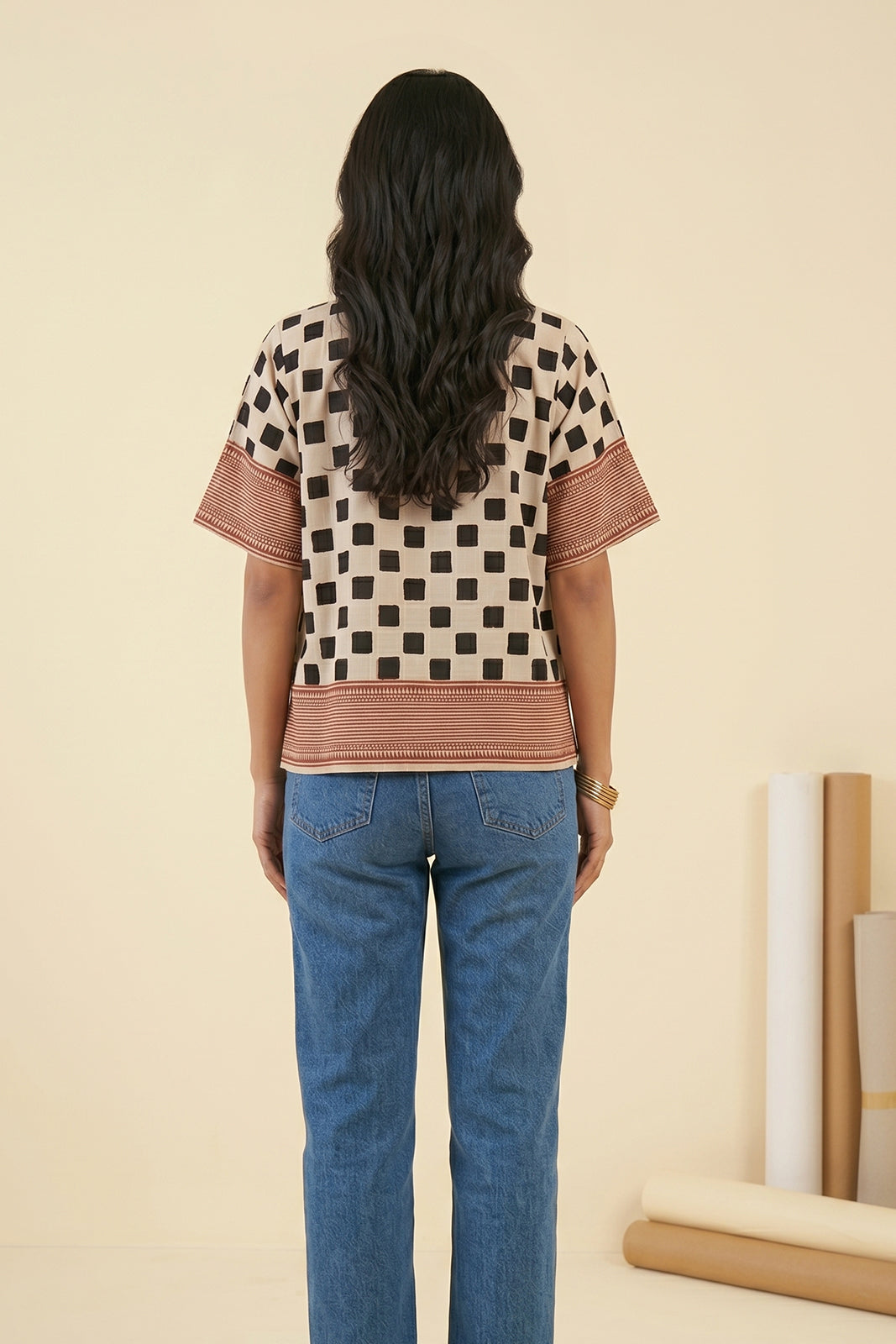 BAGRU MULMUL COTTON TOP-NFT164