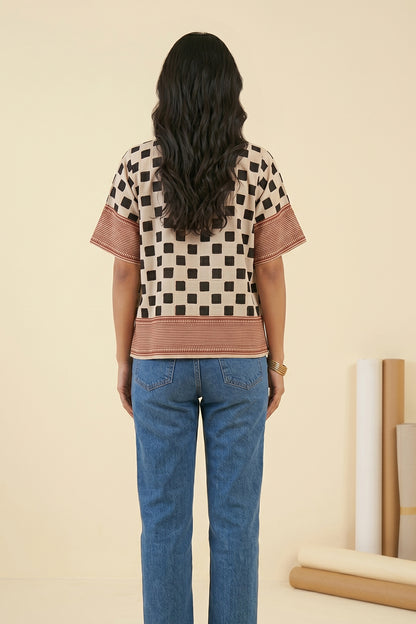 BAGRU MULMUL COTTON TOP-NFT164