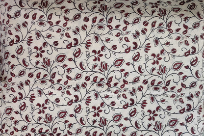 BLOCK PRINTED COTTON FABRIC-PCF407(0.5 MTR)