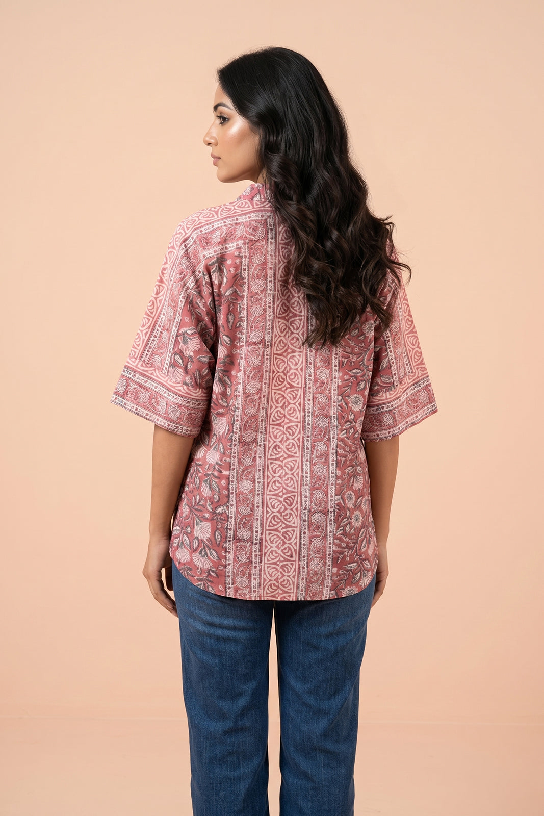 PINK FLORAL COTTON TOP-NFT159
