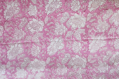BLOCK PRINTED COTTON FABRIC-PCF373(1 MTR)
