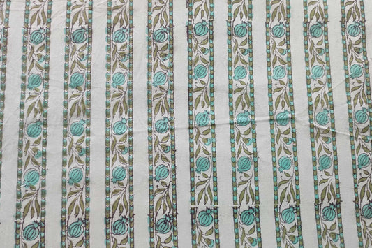 BLOCK PRINTED COTTON FABRIC-PCF234(0.5 MTR)