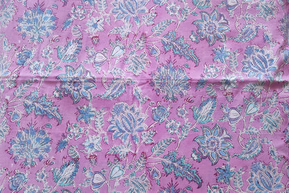 BLOCK PRINTED COTTON FABRIC-PCF253(1 MTR)