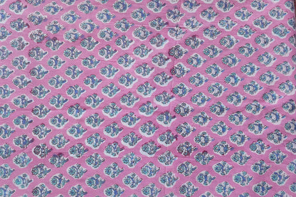 BLOCK PRINTED COTTON FABRIC-PCF154(1 MTR)