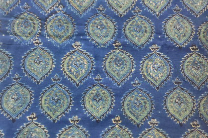 BLOCK PRINTED COTTON FABRIC-PCF391(0.5 MTR)