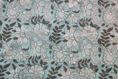 BLOCK PRINTED COTTON FABRIC-PCF13(0.5 MTR)