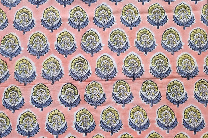 BLOCK PRINTED COTTON FABRIC-PCF27(1 MTR)
