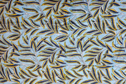 BLOCK PRINTED COTTON FABRIC-PCF136(1 MTR)