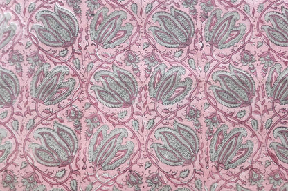 BLOCK PRINTED COTTON FABRIC-PCF411(1 MTR)