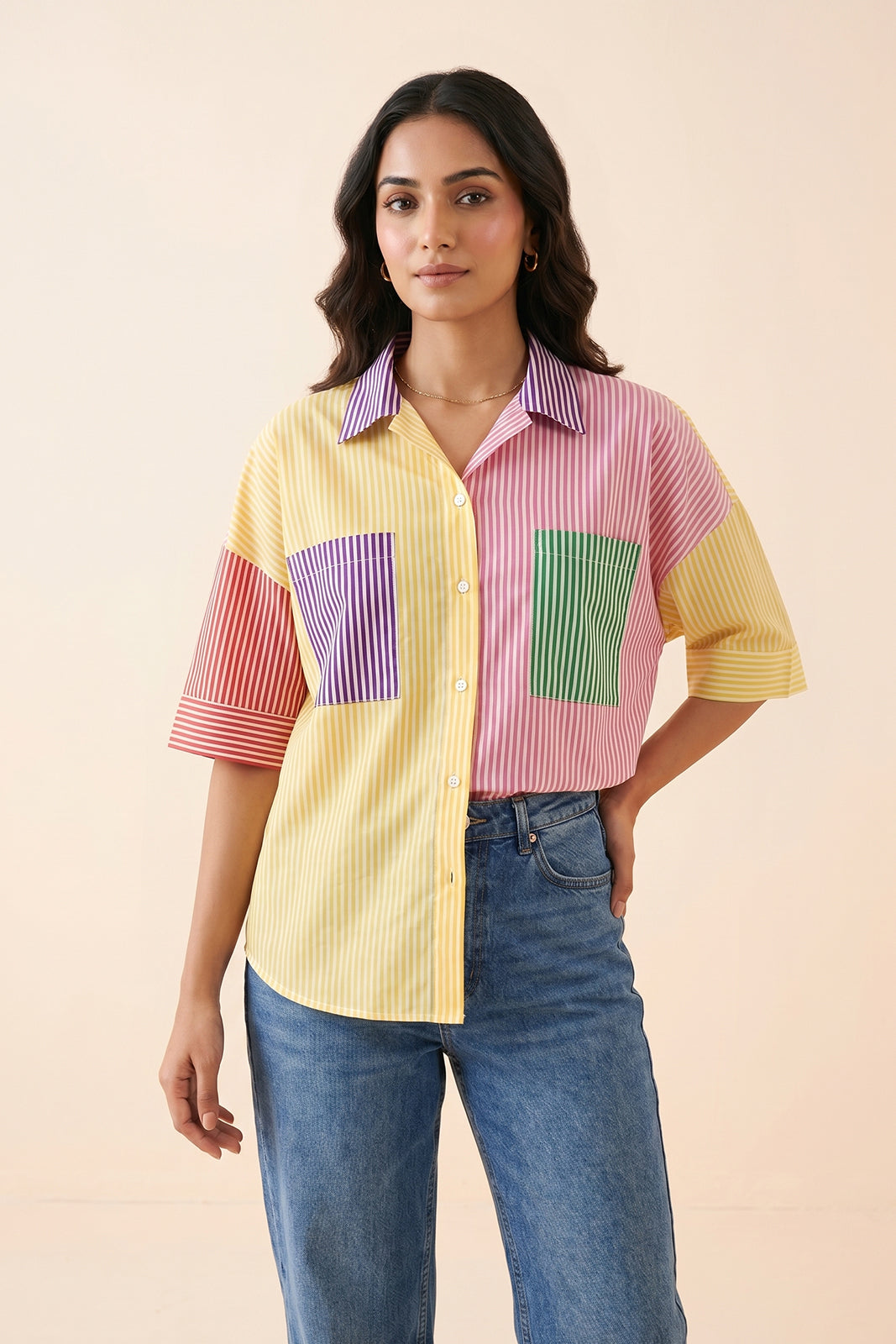 MULTI-COLOR COTTON TOP-NFT162