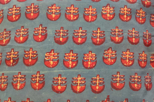 BLOCK PRINTED COTTON FABRIC-PCF211(2 MTR)