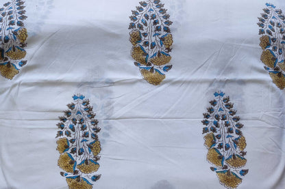 BLOCK PRINTED COTTON FABRIC-PCF375(1 MTR)