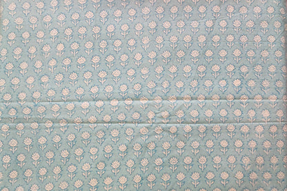 BLOCK PRINTED COTTON FABRIC-PCF155(1 MTR)