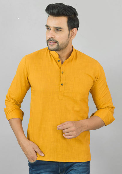 COTTON MEN SLUB KURTA-NFS23