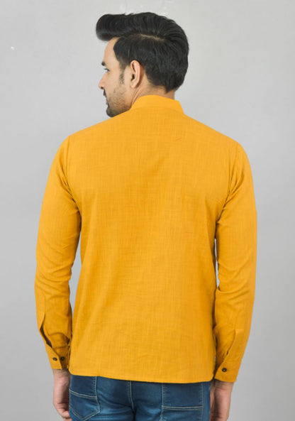 COTTON MEN SLUB KURTA-NFS23
