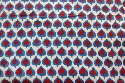 BLOCK PRINTED COTTON FABRIC-PCF256(1 MTR)
