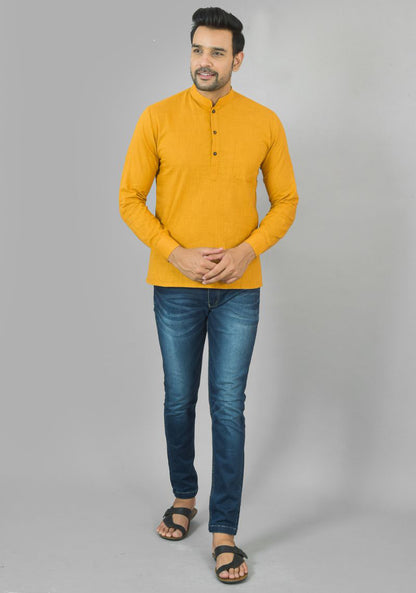 COTTON MEN SLUB KURTA-NFS23