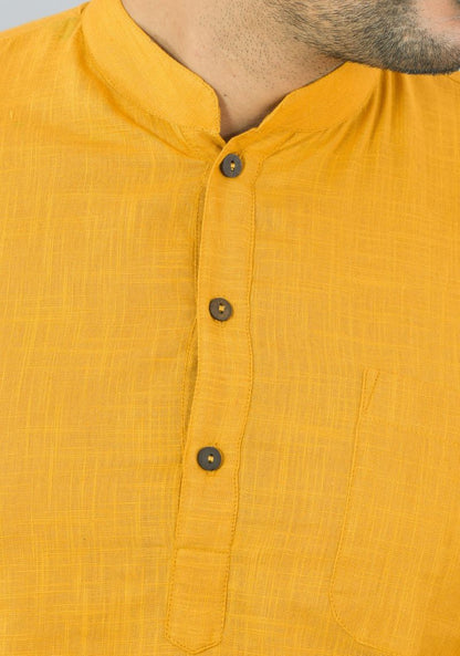 COTTON MEN SLUB KURTA-NFS23